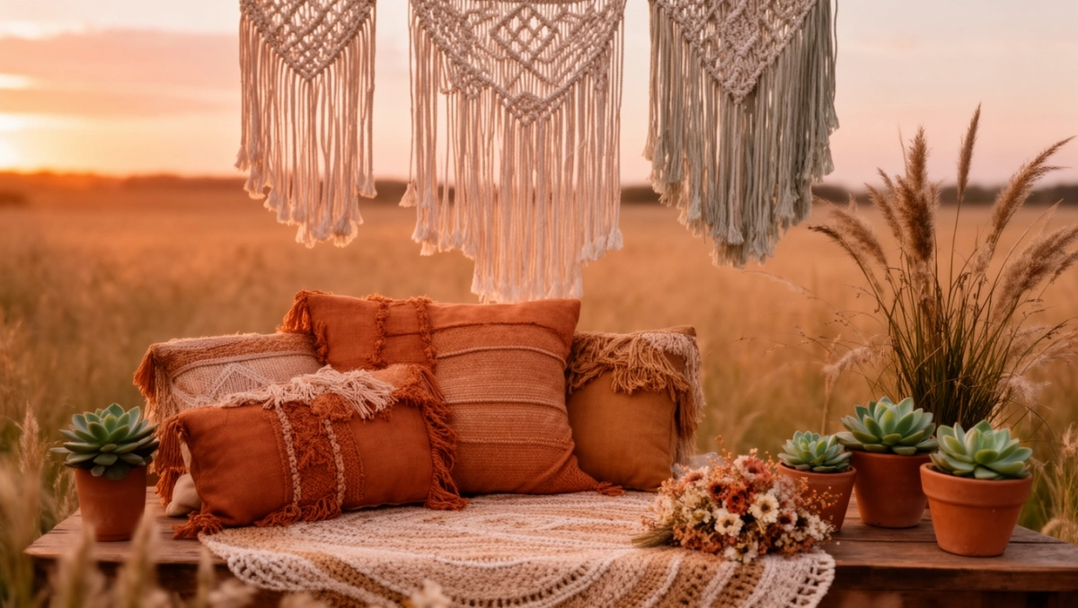 styl boho kolory