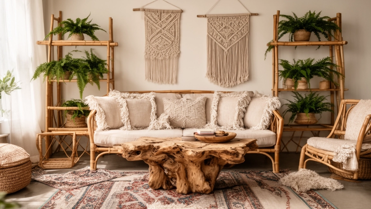 meble w stylu boho