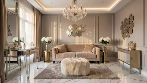 salon w stylu glamour