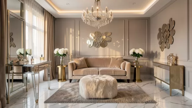 salon w stylu glamour